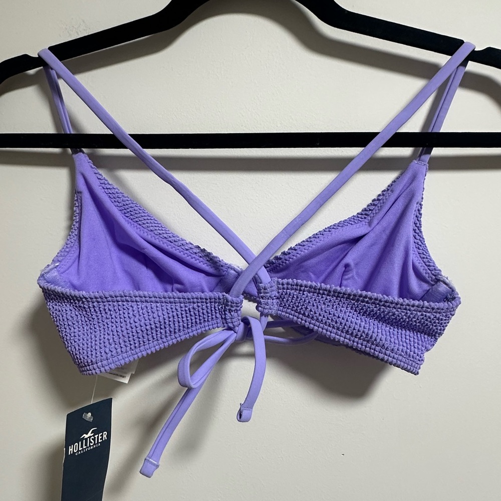 Hollister Bikini Set Purple and Orange Textured - Picture 3 of 10